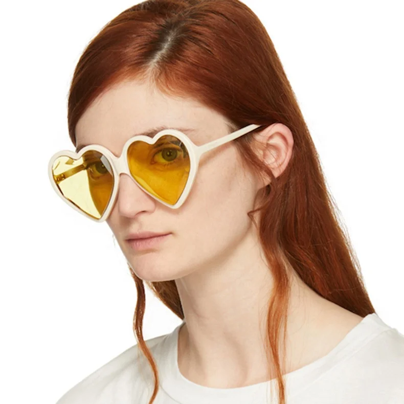 

RENNES [RTS] Customized Premium Quality Female Stylish PC Frame eyewear UV400 Protection Heart Shaped sunglasses, Picture