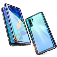 

Luxury Full Protective Magnetic Case For Huawei P30 Pro P20 Mate 20 Pro 360 Tempered Glass Back Cover Case