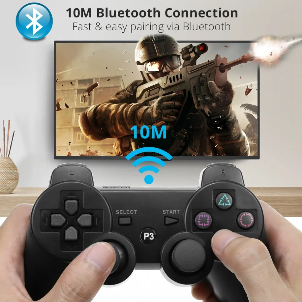 Gamepad Wireless Blue Tooth Joystick For Ps3 Controller Wireless Console For Playstation 3 Game Pad Switch Games Accessorie Buy Joystick Joystick Ps3 Wireless Blue Tooth Joystick For Ps3 Controller Product On Alibaba Com