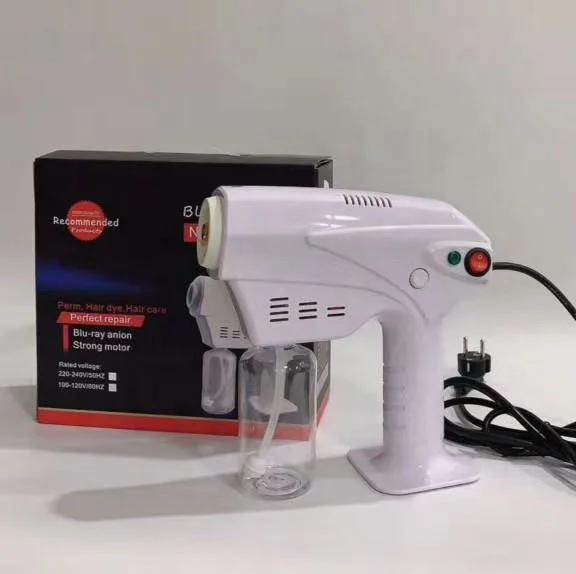 
Blue Ray Portable Nano Steam Gun Sterilizer Air Disinfection Machine fogging Sprayer for Home Office Car 