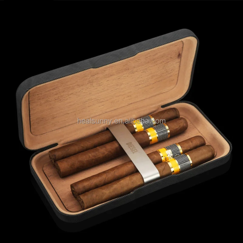 

Custom logo Wholesale Portable Cedar Wood cigar Humidor Box