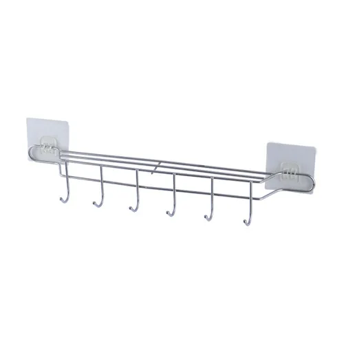 

Iron Hook Kitchen Rack Household Non-drilling Multi-functional Wall Hanging Knife Rack Vegetable Knife Rack