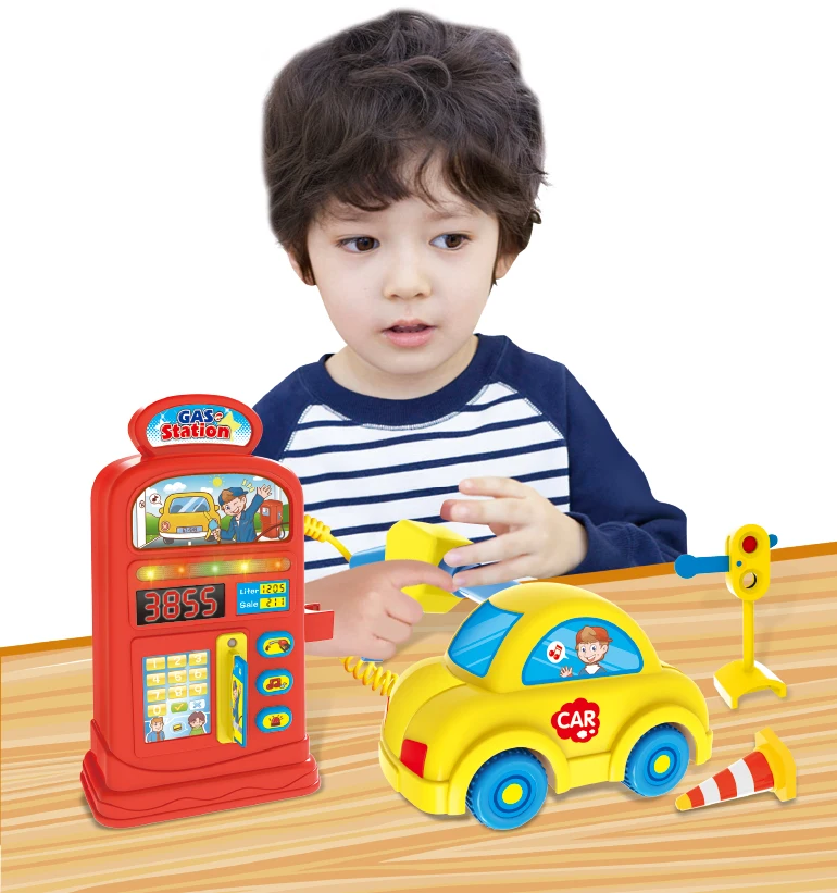 Educational Game Machine Plastic Mini Children Pretend Play Gas Station Toy Buy Gas Station