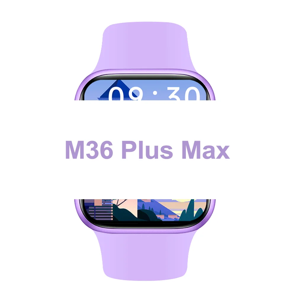 

Wholesale Price M36 Plus Max Smart Watch Wireless Charging 1.82 Inch Heart Rate Blood Pressure Watch 6 Waterproof Smartwatch