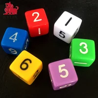 

OEM Acrylic dice factory produce plastic printed game custom dice