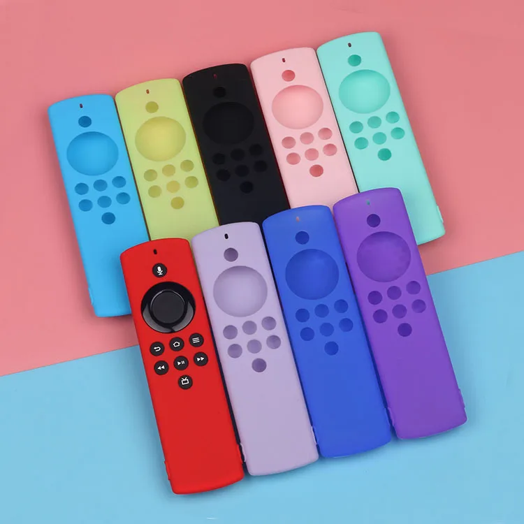 

Hot Sale Soft Rainbow Colors Anti-fall Waterproof Dust-proof TV Remote Controller Protective Case for Fire TV Stick Lite