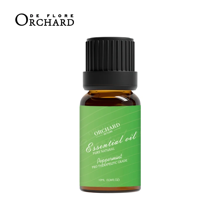 

Refreshing treat colds glass bottle peppermint organic aroma oil essential 100% pure