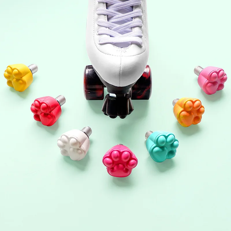 

custom oem customized best-selling flower heart diamond accessory toe stop stopper on roller skates shoes of quad