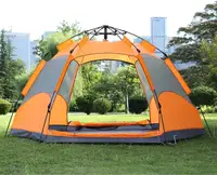 

Outdoor Family3-4 Person Automatic Camping Hexagon Tent Waterproof Portable Double layer Dome Tent Hiking Traveling Instant Tent