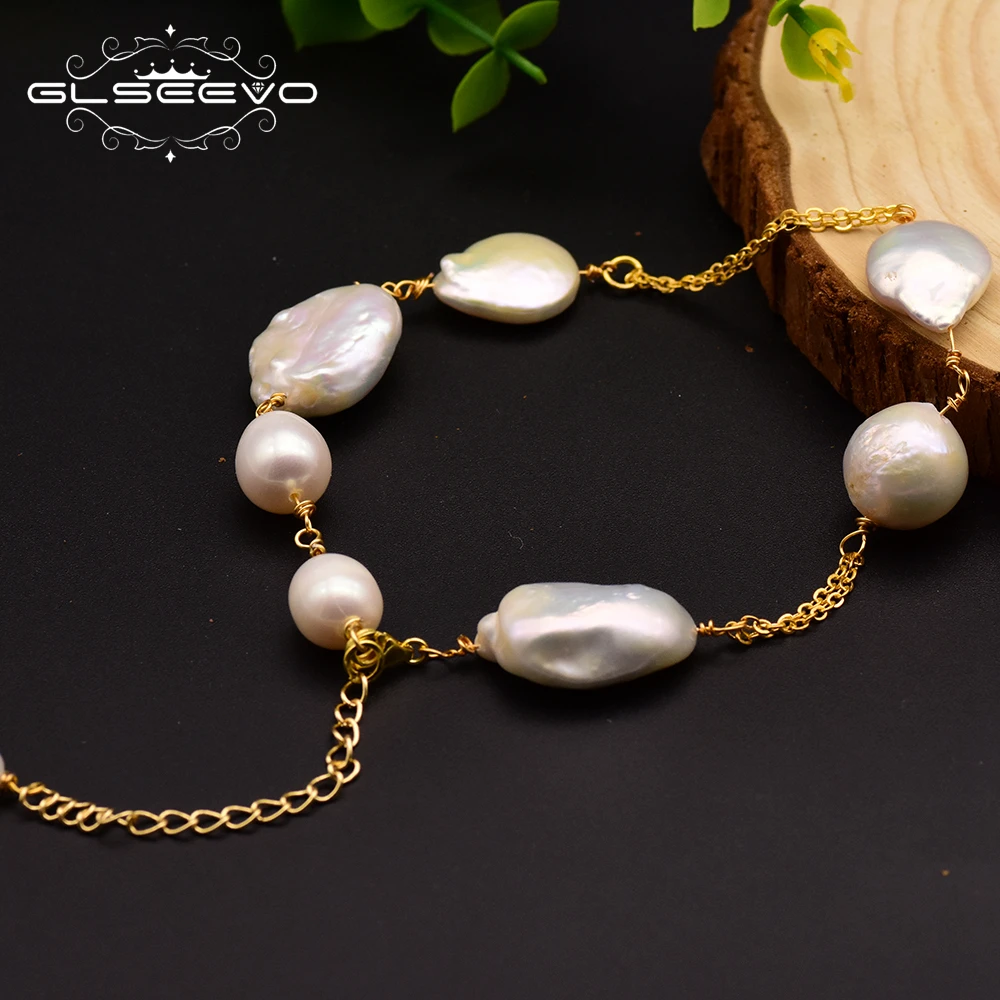 

Natural Fresh Water Baroque Pearl Bracelet For Women Bracelets & Bangle Jewelry Wholesale