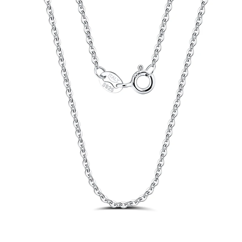 RINNTIN SC20 Hot Selling Jewelry Wholesale Italian 925 Sterling Silver O Cross Chain Necklace