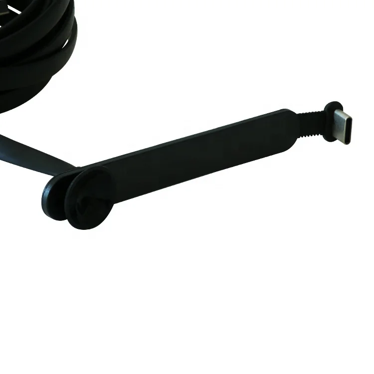 

Custom mobile phone accessories fast charging cable flat type c with leaf boat mobile gaming usb cable