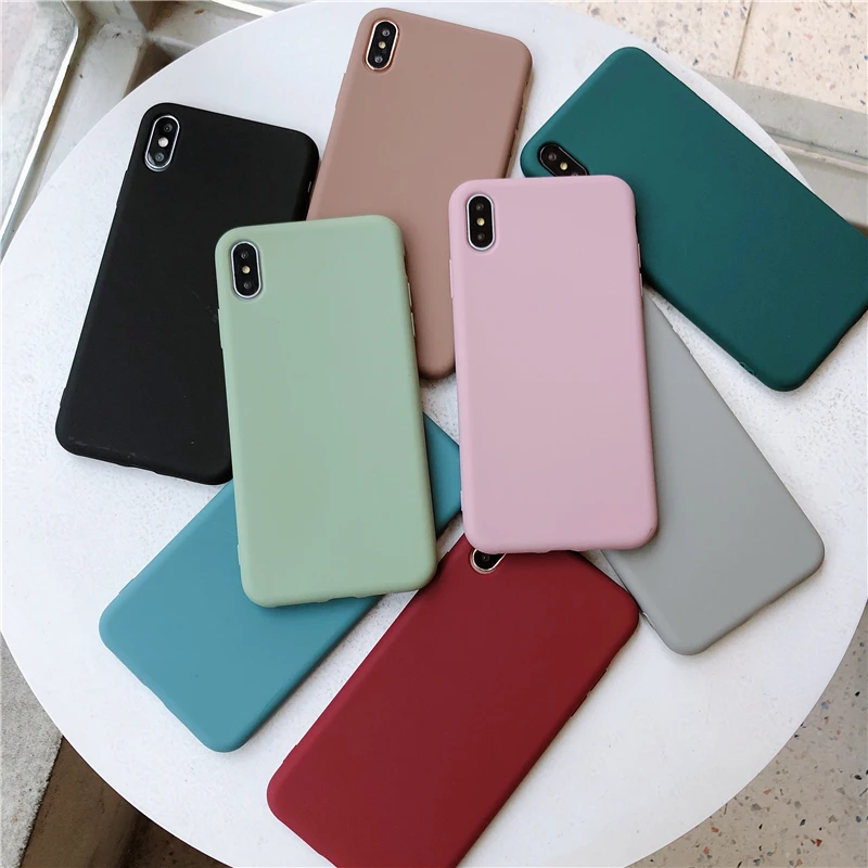 

hot selling solid color custom mobile phone cover case for unisex people, 8 colors