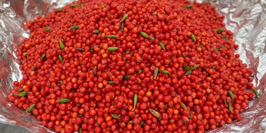 Comparison of black, white, green, and red pepper corns