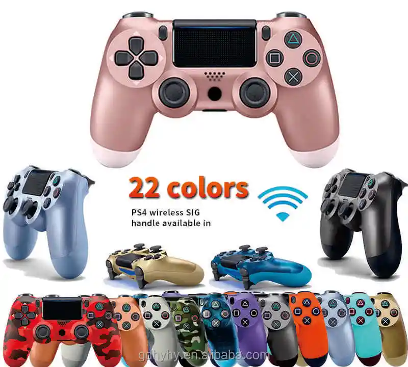 

Amalees 2021 new arrival Joysticks Shock Original Game For PS4 Controller wireless Gamepad with logo, Multi-colors