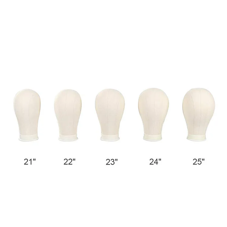 

Canvas Mannequin Head Manikin For Wigs Making Weft Wig Display Style Styling 21 22 23 24 25 Inches Canvas Block Head