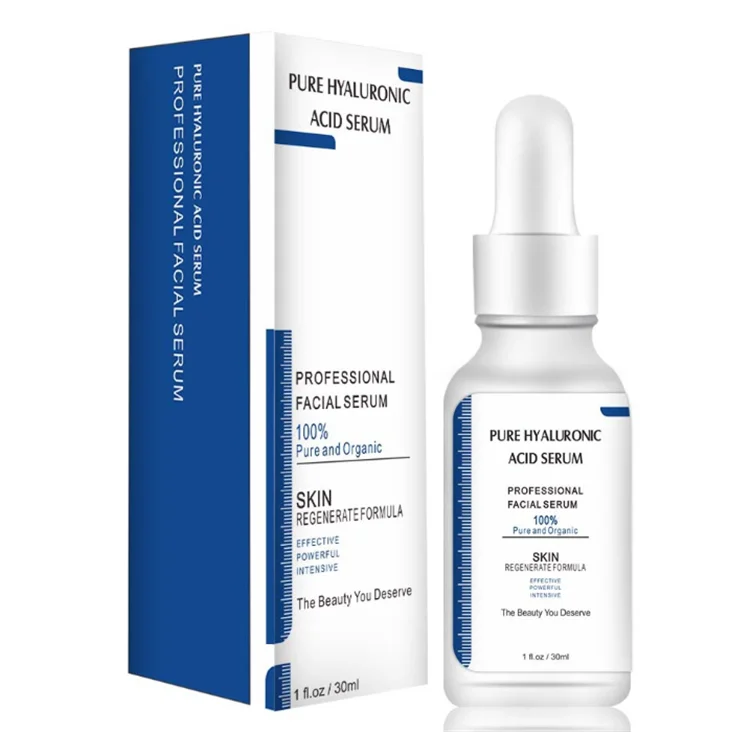

Private Label Custom Organic Deep Moisturizing Anti Aging Best Skin Care Hyaluronic Acid Face Serum 30ml