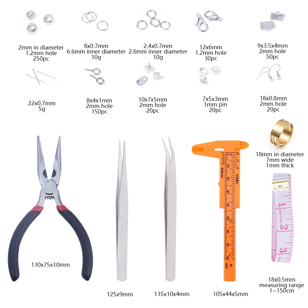 

Pandahall Silver Color Plated DIY Earring Jewelry Making kit