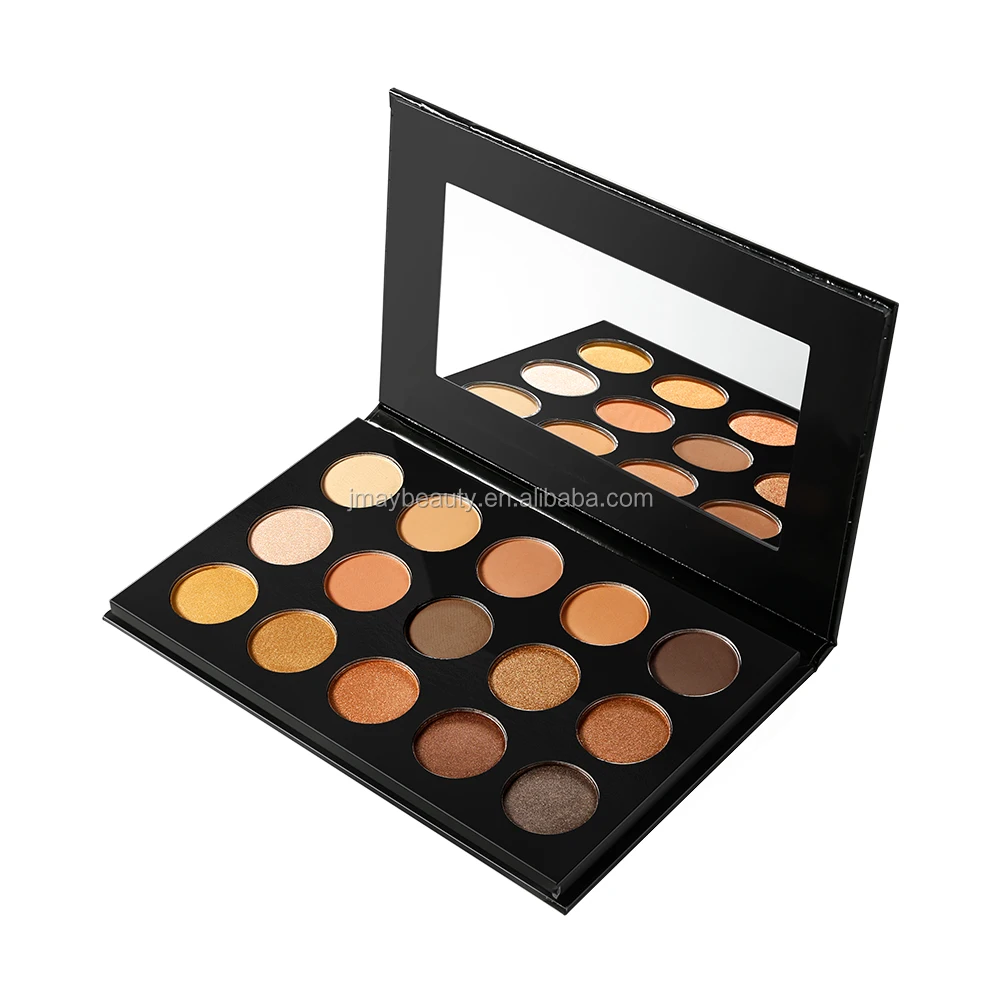 Eye Shadow NUDE 15 Color Shimmer Matte Naturally With Your Own Label Customize Your Own Eyeshadow Palette