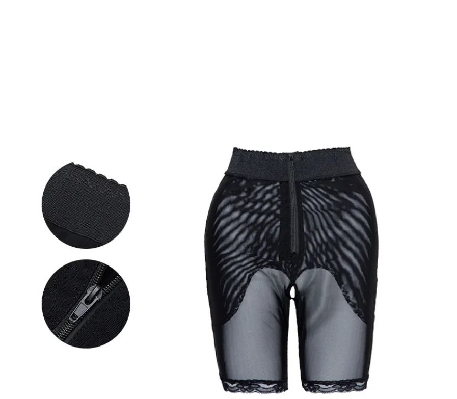 

Wholesale Custom Water Drop Design High Waist Breathable Mesh Abdomen Shape Wear Slimming Pants Shapewear For Women, Black
