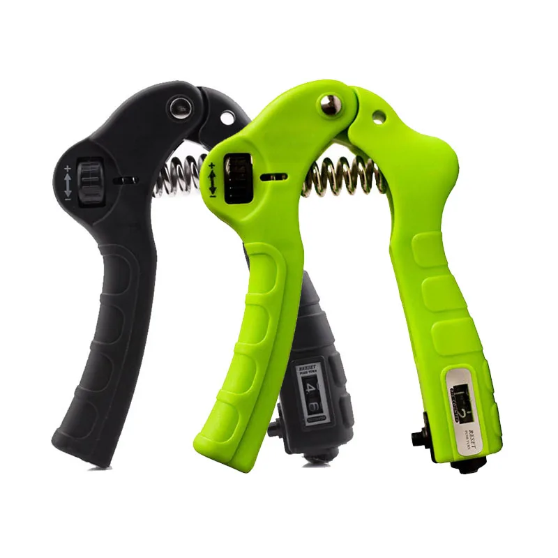 

Adjustable Hand Grip Strengthener Hand Exerciser Workout Finger Exercise Strength Trainer Non-Slip Handles Automatic Counting