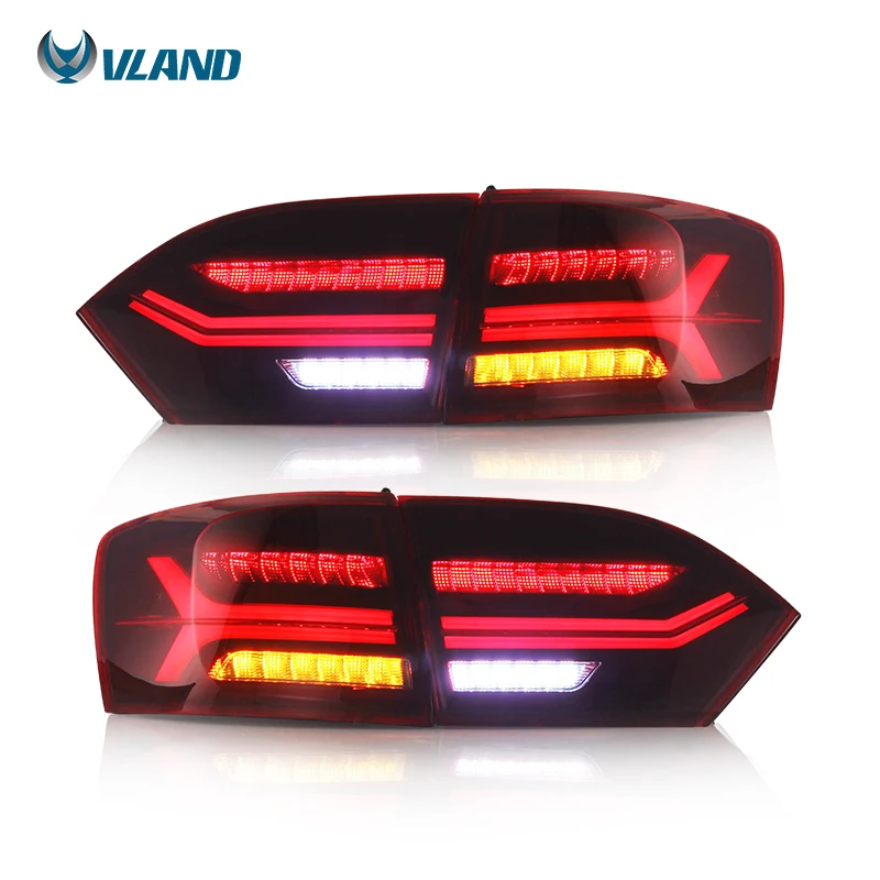 

VLAND Factory LED Taillights With Sequential Turn Signal Tail Lamp 2011-2014 Vento Atlantic SAGITAR Tail Light For VW Jetta mk6