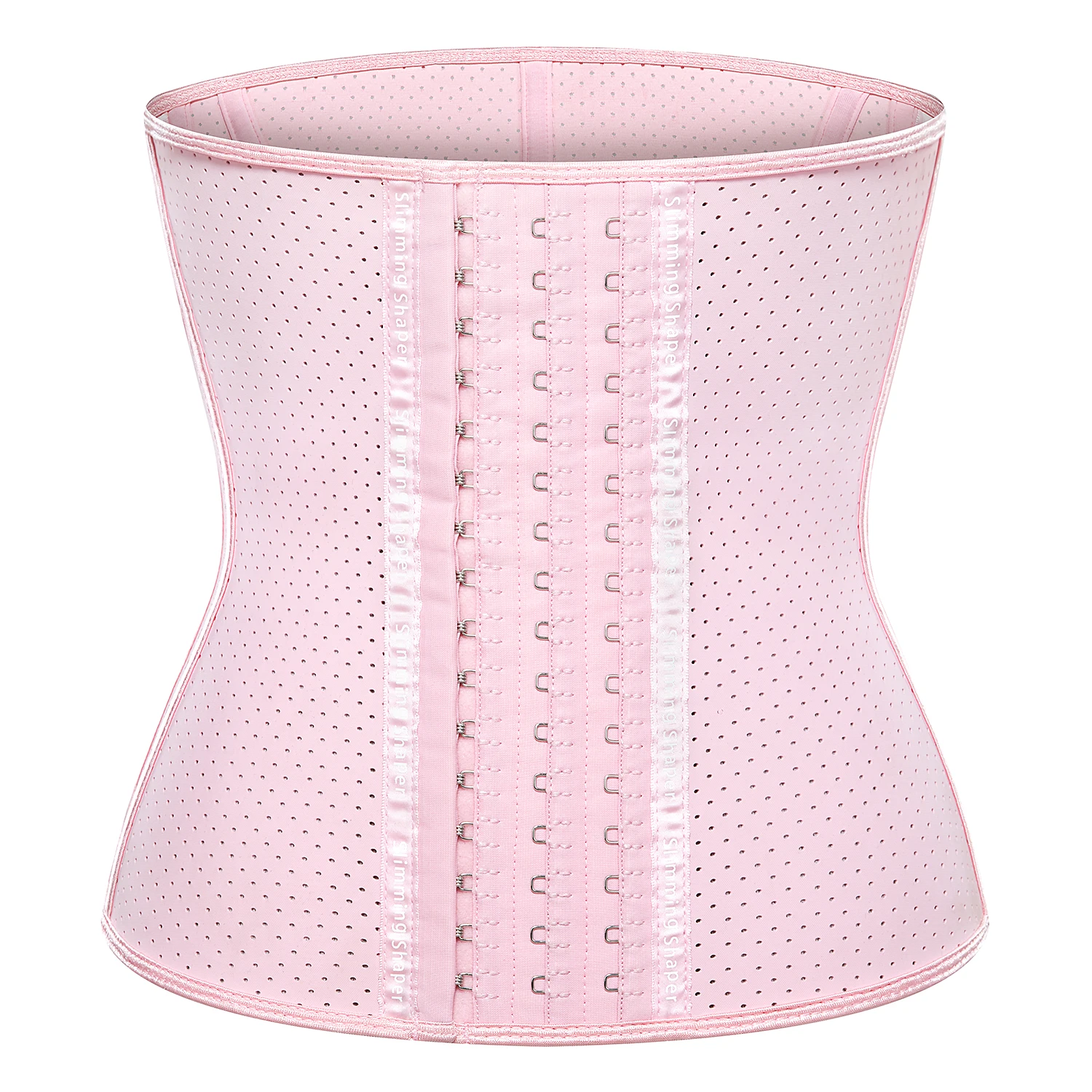 

Latex women Columbiom Fajas Punching Design Breathable Latex Waist Training Cincher Corset Workout Body Shaper For Women, Pink,blue