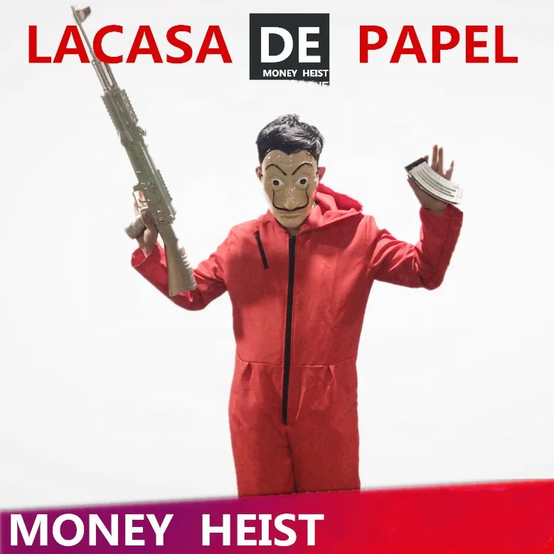 
Halloween Party Money Heist The House of Paper La Casa De Papel Cosplay Salvador Dali Movie Costume 