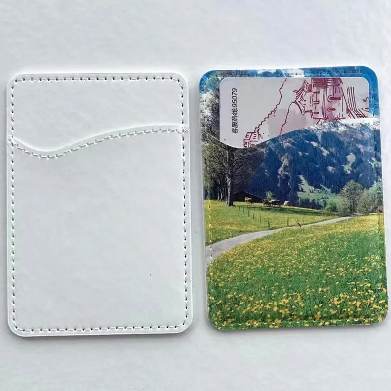 

Wholesale leather blank sublimation card holder wallet for cell phone
