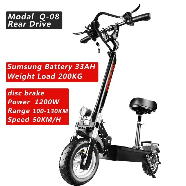 

USA Warehouse DDP TAX Free Fast Dispatch 1200w 2400w 48v 60v Adult Electric Scooter with Removable Seat