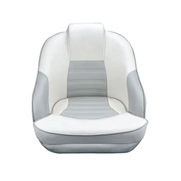 

Waterproof and Anti-Corrosion Luxury Yacht Seats PVC Marine Boat Seats Deluxe Boat Seat for sale Guam, White & grey