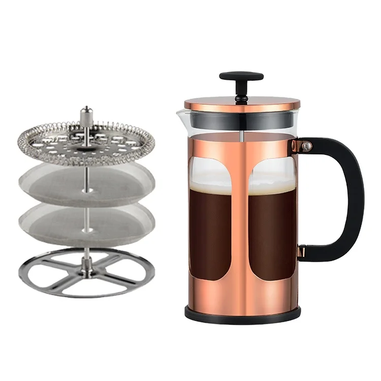

Highly Welcomed 1000 ml French Press Coffee Maker 2021Rose Gold French Press Travel Mug