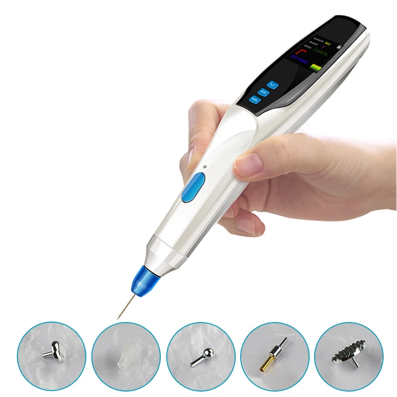 

Medical Eyelid Lifting Wrinkle Removal Mole Removal Fibroblast Plasma Pen for Sale, White, blue