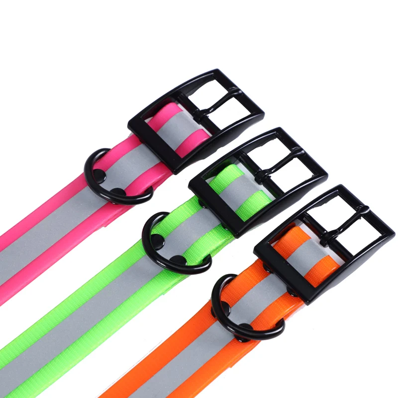 

Outdoor Pets Accessories Classic Design Hunting Dog Waterproof Training Collar Reflective Collar For Dog, Red,blue,orange,yellow,green,pink,black and etc