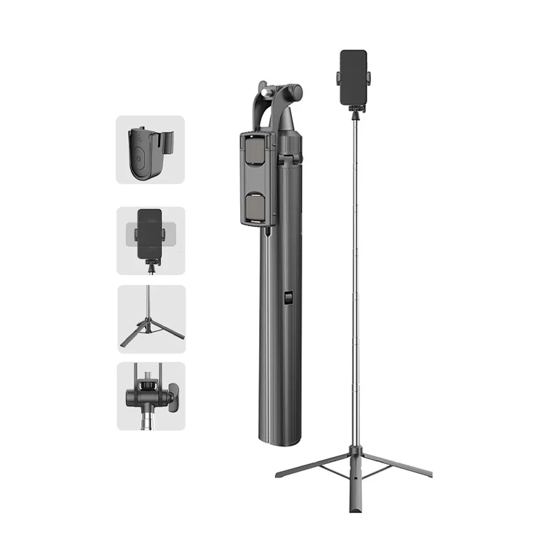 

A31 1600mm Mobile phone tripod Portable Telescopic folding smartphone tripod with remote Selfie phone tripod holder