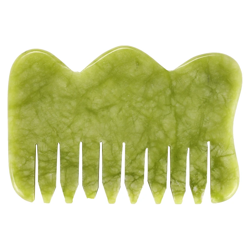 

High-end Atmosphere XiuYan Jade Gua Sha Massage Face Tightly XiuYan Jade GuaSha High quality anti-aging XiuYan Jade Gua Sha, Green