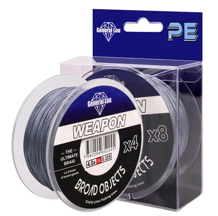 

High Quality 100M Gray 4 Waves 8 Waves Braided Line 90lbs Drag Super Strong Fishing Line