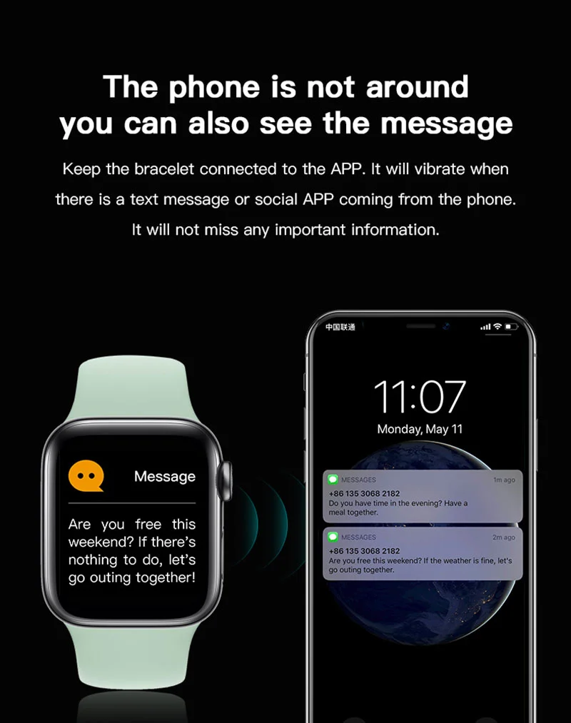 x6 smartwatch bt notifier