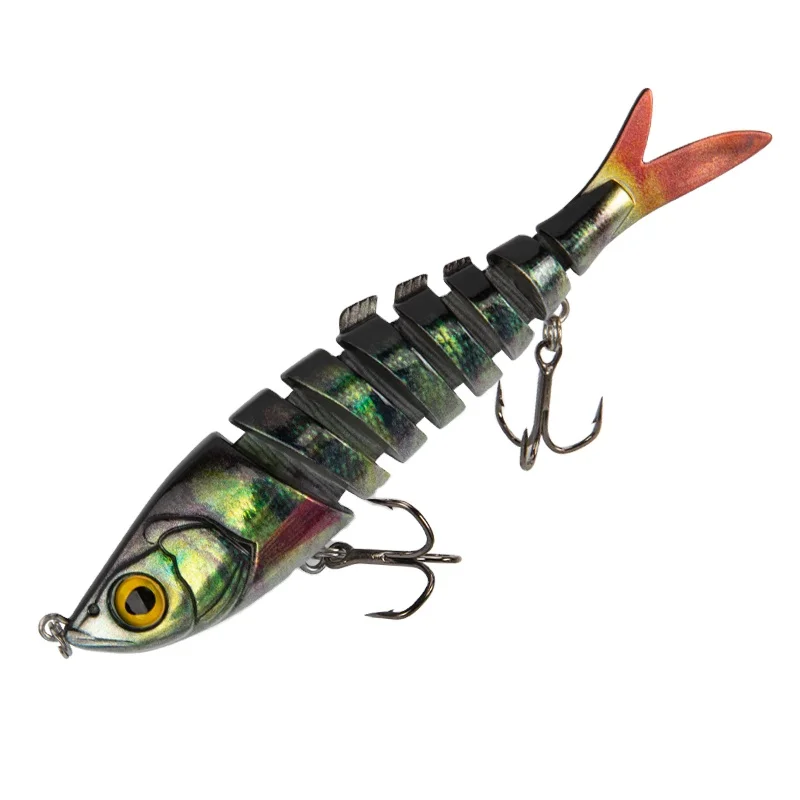 

1502 New Barbecue-L Fishing Lures Multi Jointed 90mm 120mm 140mm Sinking Hard Baits Swim baits Realistic Wobblers Lure, 6 colors