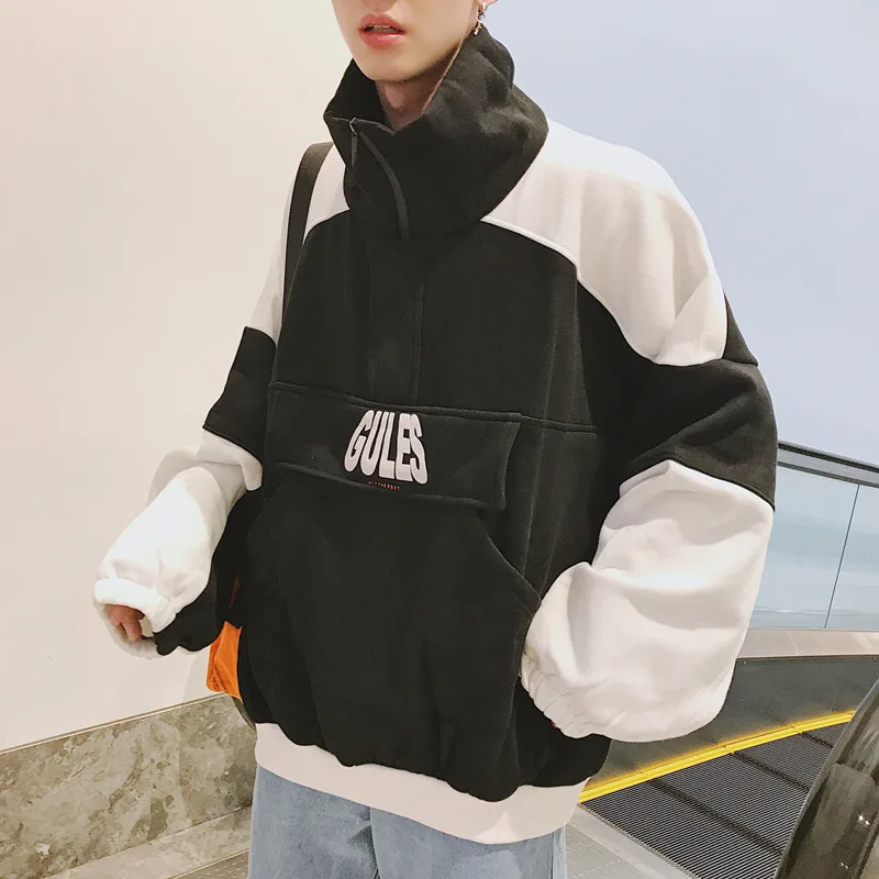 

Men Clothing 2021 New Spring Organic Cotton Printing Coat Men'S Hoodies Sweatshirts Logo Custom Oversized Hoodie, White,black