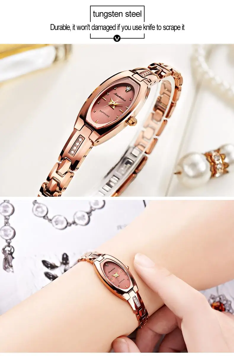 2020 Women Automatic Mechanical WristWatch Top Luxury Brand JSDUN Women Minimalist Steel Band Chronograph Watch