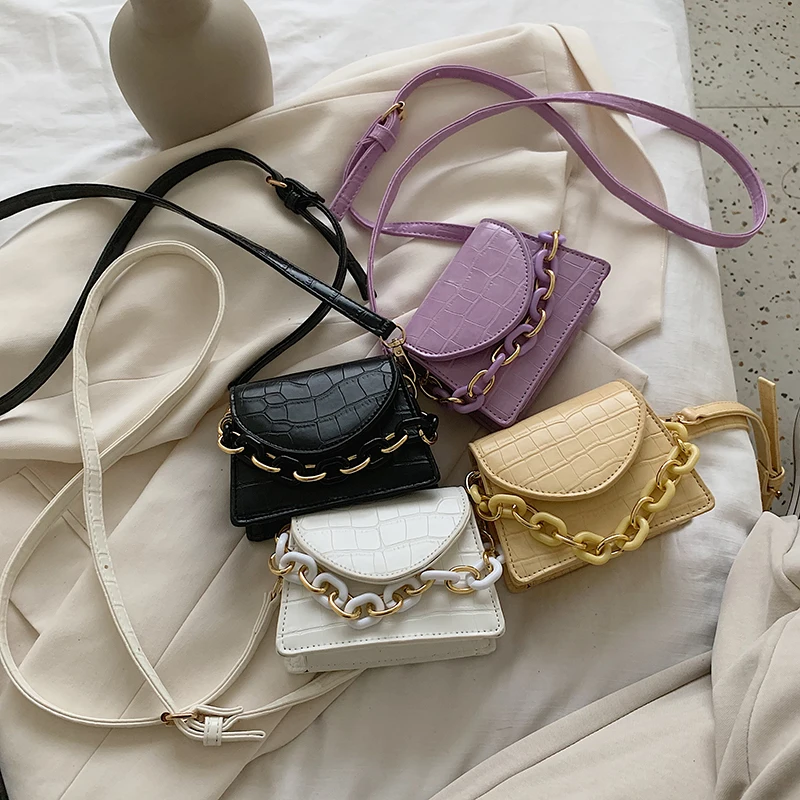 

Women Brand Handbag Fashion Super Mini Small Bag Chain Girl's Messenger Bag Luxury Designer Cute Crossbody Bag, Multicolor
