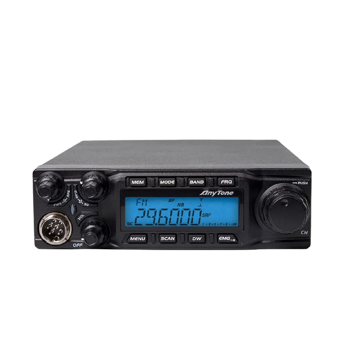 

AnyTone AT-6666 SSB(PEP)/FM/AM/PA Mode High Power 10 Meter Radio CB Walkie Talkie Long Range Mobile Transceiver