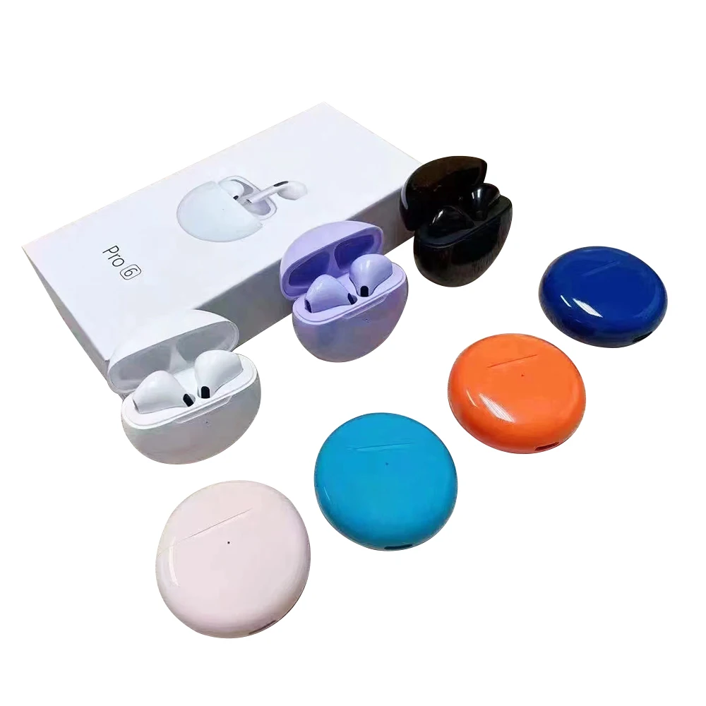 

Cheaper Price Pro 6 Tws Earphone Stereo Headphone Mini Hand Free Audifonos Pro 6 Earbuds Touch Control Headset