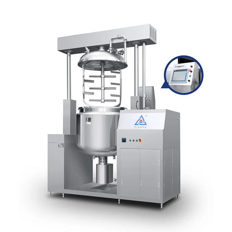 
TIANFU Technology TFZRJ 100L cosmetics high shear emulsifying mixer 