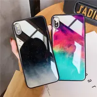 

2019 Wholesale Pretty Girl TPU Mobil Cover Color Tempered Glass cell Phone Case For iPhone XS MAX XI