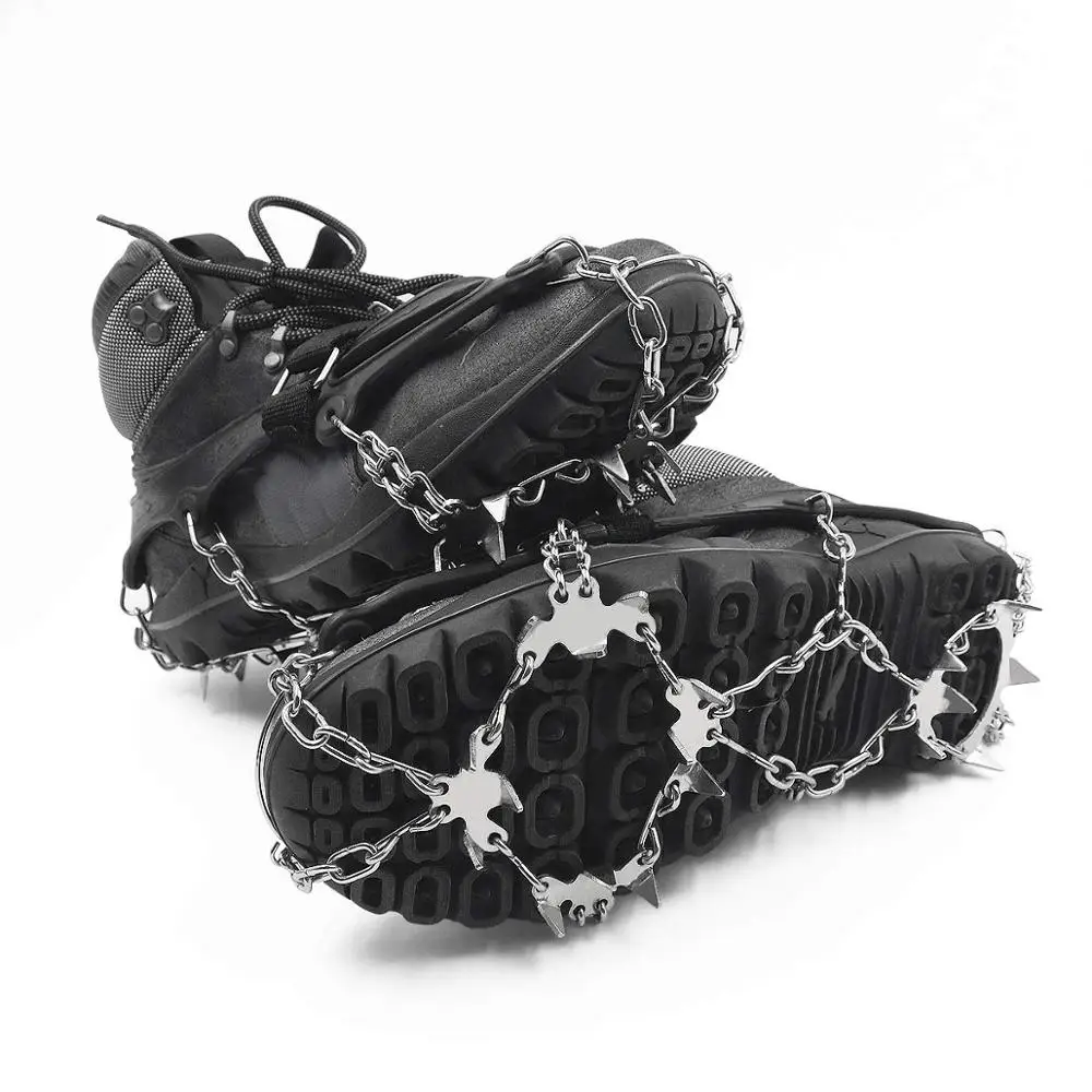 

Universal Crampons Ice Climbing Crampons Winter Shoe Spikes, Black