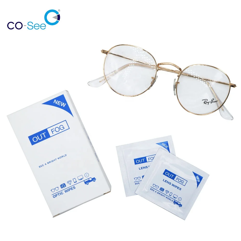 

Co-see RTS Out Fog Disposable Wet Wiping Paper To Wiping Anti-Fog Glasses Lens