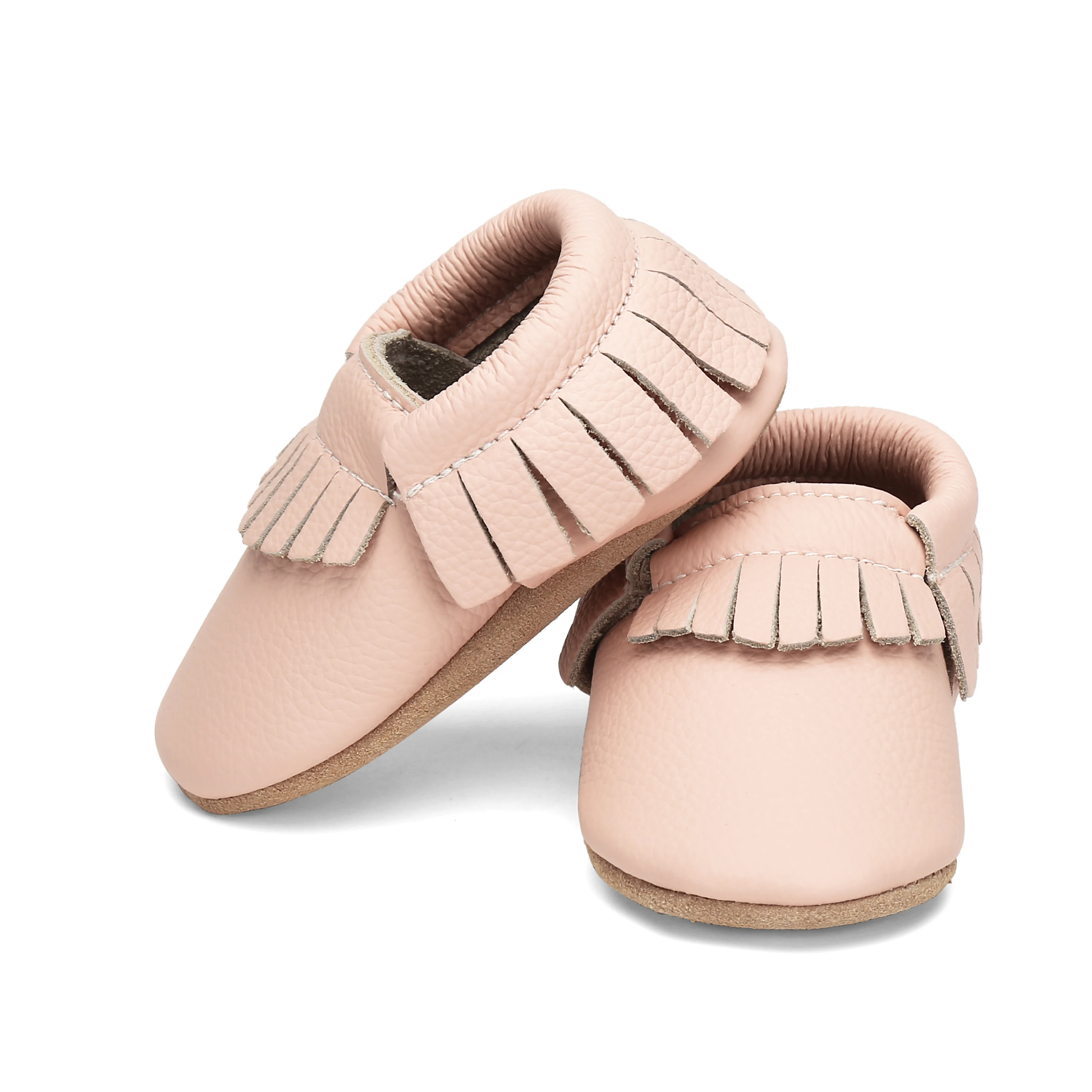 

0-24 Factory Price Soft Genuine Leather Pink Tassels Custom Casual Baby Shoes Toddler For Kids Boys Girls, 6 color