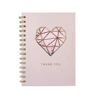 2020 Fashion Paper Diary Spiral Notebook, Custom Printing Hardcover Pink Travel Journals mskib shop